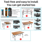 Camping supplies and trips Portable nature hike folding tourism tables Four Seasons