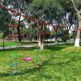 Children Outdoor Swing Seat Toy Swing Arm Strength Climbing Ladder Backyard