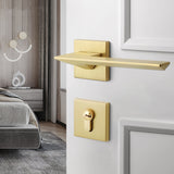 Haodi Modern Light Luxury Golden Door Lock Indoor Bedroom Door Lock