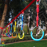 Children Outdoor Swing Seat Toy Swing Arm Strength Climbing Ladder Backyard