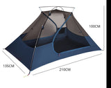 2-Person Ultralight Tent 20D Nylon Silicone Coated Fabric Waterproof Tourist