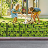 Large Decorative Garden Fence Outdoor Coated Metal Rustproof Landscape