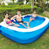 Baby Kid Inflatable Swimming Pool Paddling Pool Large Size Thickened Square