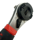 Torque Spanner Adjustable Ratchet Wrench Non-Slip Handle Plumbing Pipe