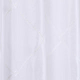 Luxurious Embroidered Cream Canvas Rattan Pattern Grommet Window Curtains
