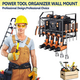 Garage Tool Organizer Drill Tool Holder Strong Load-Bearing Wall Mounted Power