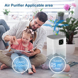 Air Purifier for Home Portable Carbon Filters Smart Control Panel Efficient Purifying