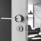 Luxury Style Silent Split Door Lock Bedroom Interior Anti-Theft Mechanical Lock Security