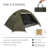 Outdoor Camping Tent Backpack Tent Rainproof Windproof Sunscreen 3 Season