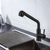 Black Kitchen Tap Pull Out Kitchen Sink Mixer Tap Brushed Nickle Stream Sprayer Head