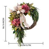 Artificial wreath garden farmhouse front door home living room party wall hanging