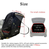 Car Trunk Thicken Tent Awning for Small to Mid-Size SUV Tailgate Shade Rainproof Tent