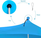 Lightweight Beach Sunshade Awning Portable Sunshade Tent Large Family Canopy