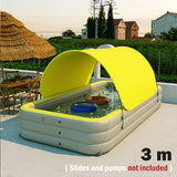 Swimming Pool Large Family for Children Inflatable Sunshade Folding Pool for Garde