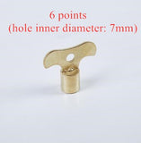 3pcs Brass Faucet Switch Key Square Socket Hole Water Tap Head Adapter