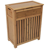 Contemporary Country Collection Laundry Hamper, Bamboo