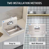 Wall Mount Kitchen Sink Faucet for Home Bar Kitchen Laundry Room