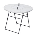 Trail Camping Table, White and Black Outdoor Table