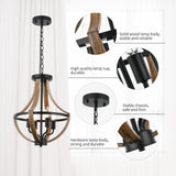 Light Adjustable Height Pendant Light Convertible Vintage Flush Mount Ceiling Light