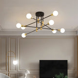 6 Heads LED Modern Ceiling Chandelier Hanging Lamp for Ceiling Dining Living Room