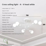6 Heads LED Modern Ceiling Chandelier Hanging Lamp for Ceiling Dining Living Room