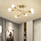 6 Heads LED Modern Ceiling Chandelier Hanging Lamp for Ceiling Dining Living Room