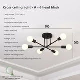 6 Heads LED Modern Ceiling Chandelier Hanging Lamp for Ceiling Dining Living Room