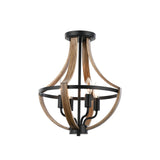 Light Adjustable Height Pendant Light Convertible Vintage Flush Mount Ceiling Light