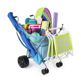 Seina Steel Framed Collapsible Versatile Garden Cart Beach Sand Cruiser