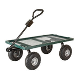 Steel Garden Cart with Removable Sides 700lb Capacity, 38” X 20” Towable