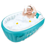 Inflatable Baby Bathtub Chair Cute Bear Infant Bathing Seat Tubs Non-Slip Swimming Pool