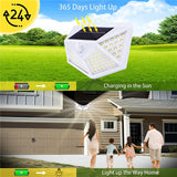 Solar Light Outdoor 100 LED Wall Lamp PIR Motion Sensor Lamp Waterproof