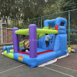 Inflatable Bouncer With Slide Water Spray Games For Children From 2 To 8 Years Old