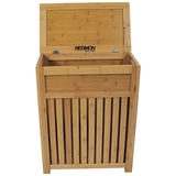 Contemporary Country Collection Laundry Hamper, Bamboo