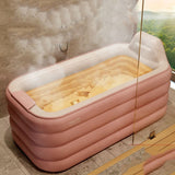 Adult Inflatable Hot Tub Sitting Arm Able Simple Bathtub Folding Large Comfortable