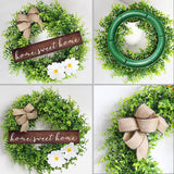 Christmas decoration wreath wall hanging Eucalyptus small clear wreath door