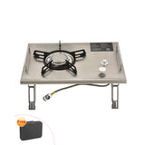 Folding IGT BBQ Grill Stoves Gas Burner Portable IGT Wood Metal Table Accessory