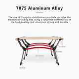 Camping Outdoor Folding Bed Ultra-Light Portable Aluminum Alloy High Low Dual Purpose