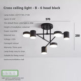 6 Heads LED Modern Ceiling Chandelier Hanging Lamp for Ceiling Dining Living Room
