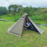 Flame-retardant Pyramid Hot Tent Outdoor Camping Waterproof Teepee Tent