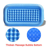 Foldable Inflatable Bathtub Travel Blue Bathtub for Adults Large Tub