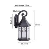 Waterproof Wall Lamp Aluminum European Retro Garden Courtyard Villa Balcony