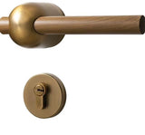 Black Walnut Door Lock American Style Bedroom Door Lock Interior Door Handle