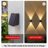 LED Outdoor Solar Wall Light Garden Villa Courtyard Porch Landscape Decorative Lamp