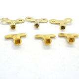 3pcs Brass Faucet Switch Key Square Socket Hole Water Tap Head Adapter