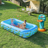 Double Layer Garden Portable Thickened Kids Water Toys Party Round Outdoor