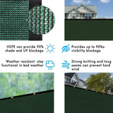 Green Fence Privacy Screen Windscreen, Heavy Duty Backyard Privacy Fence