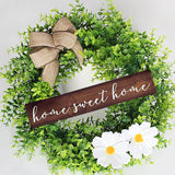 Christmas decoration wreath wall hanging Eucalyptus small clear wreath door