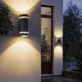 Semicircle double head light up and down courtyard moisture proof