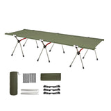 Camping Outdoor Folding Bed Ultra-Light Portable Aluminum Alloy High Low Dual Purpose